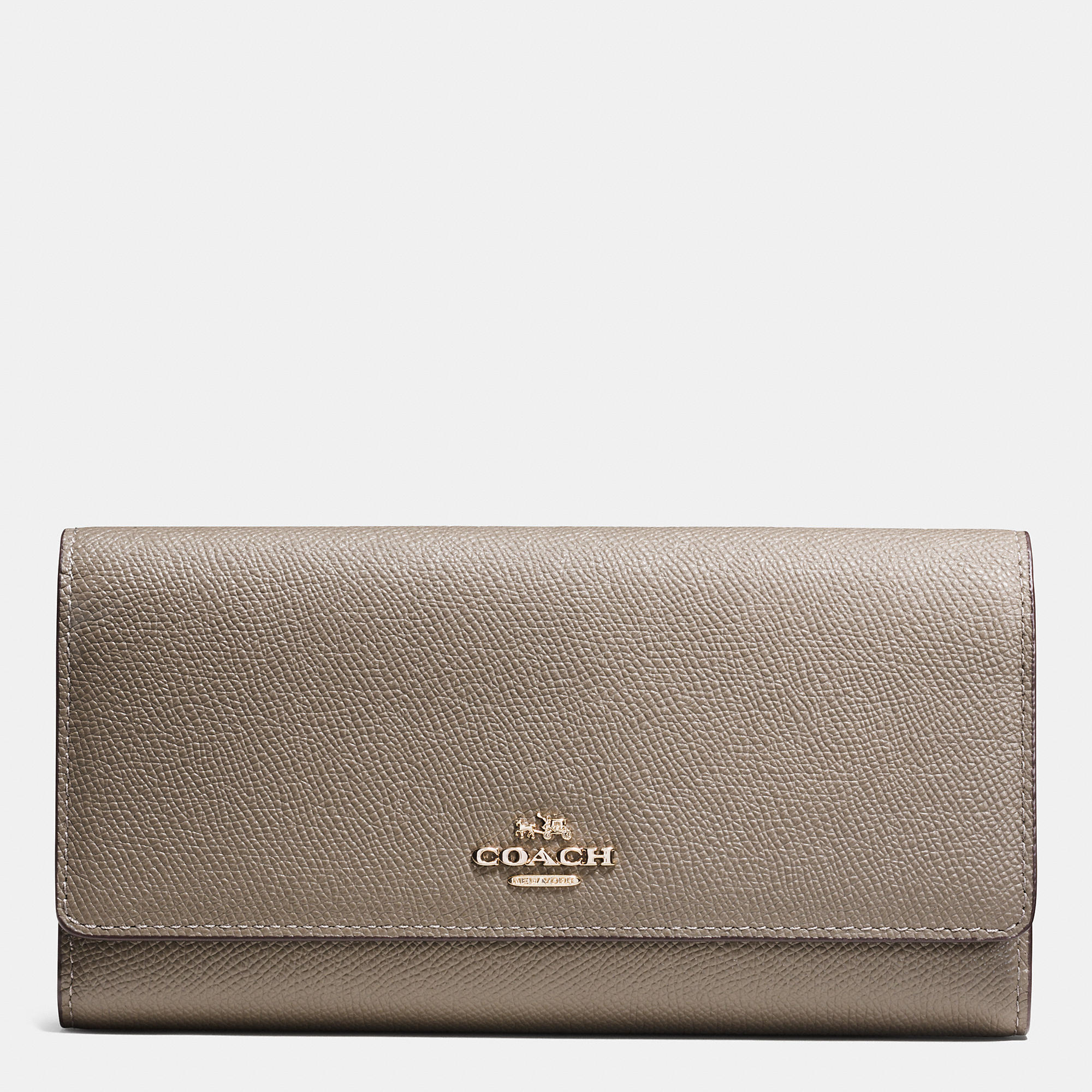 Coach Trifold Wallet In Crossgrain Leather | Women